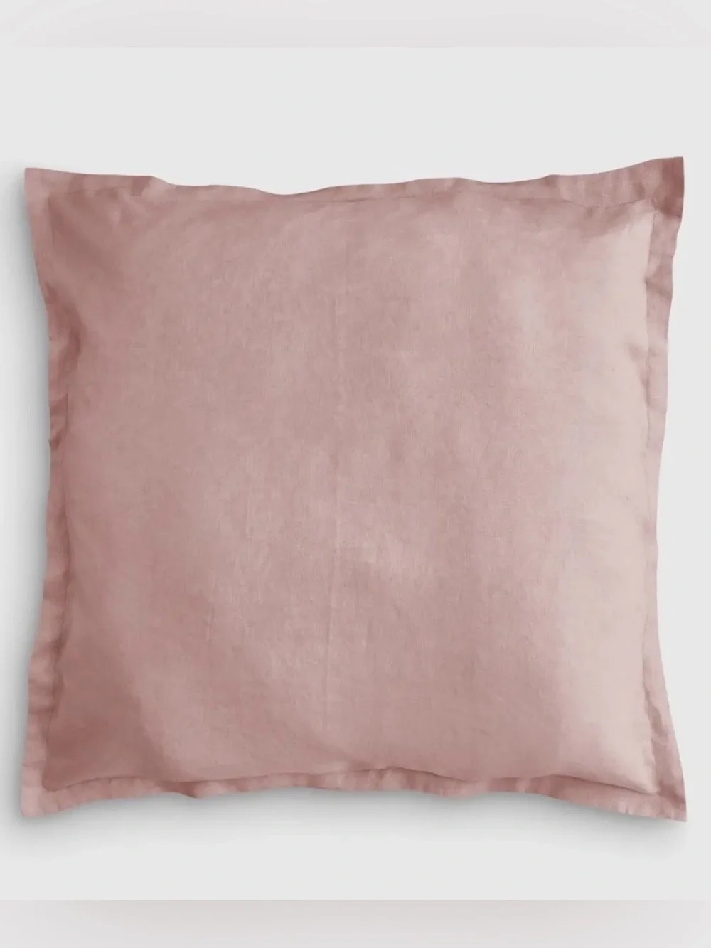NWT Quince European Linen Euro Sham, 26 X 26 (Dusty Mauve) *2 available